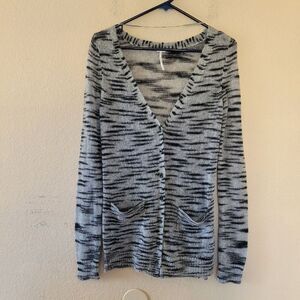 Free People Beach Size Small Mohair Blend Cardigan Duster Sweater Space Gray New